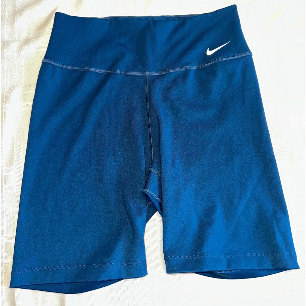 Nike Shorts Women XS Blue Dri-FIT High Rise Performance Bike Shorts Athletic